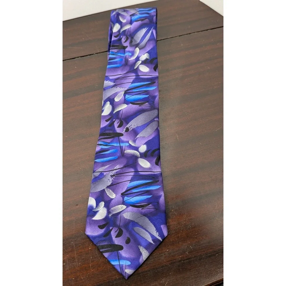 Jerry Garcia Banyan Trees II Purple Abstract Art Silk Tie Collection Fifty-Eight